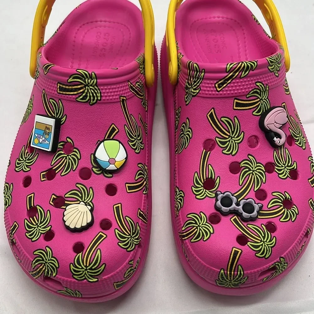 Hot Pink Kids Cutie Crush Spring Break Clog Crocs